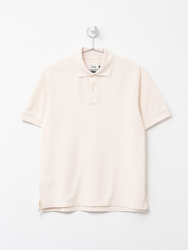 SS WASHED PIQUE POLO FADED PINK_990